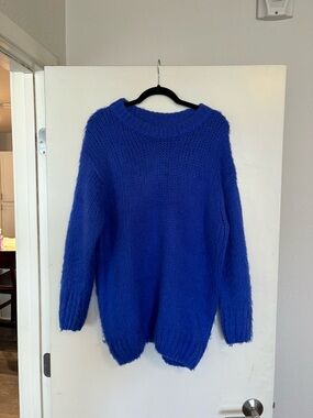 ASOS Royal Blue Chunky Crewneck Sweater